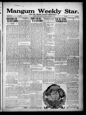Mangum Weekly Star. and The Greer County Democrat (Mangum, Okla.), Vol. 29, No. 27, Ed. 1 Thursday, December 21, 1916