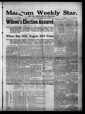 Mangum Weekly Star. and The Greer County Democrat (Mangum, Okla.), Vol. 29, No. 21, Ed. 1 Thursday, November 9, 1916
