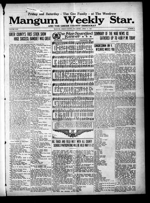 Mangum Weekly Star. and The Greer County Democrat (Mangum, Okla.), Vol. 29, No. 44, Ed. 1 Thursday, April 19, 1917