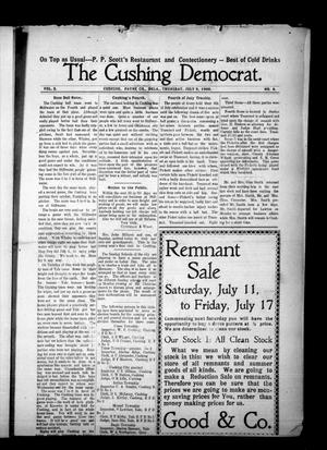 The Cushing Democrat. (Cushing, Okla.), Vol. 3, No. 9, Ed. 1 Thursday, July 9, 1908