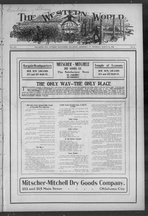 Primary view of object titled 'The Western World (Oklahoma City, Okla.), Vol. 3, No. 2, Ed. 1 Thursday, March 24, 1904'.