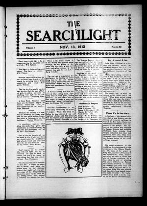 The Searchlight (Cushing, Okla.), Vol. 3, No. 52, Ed. 1 Wednesday, November 13, 1912