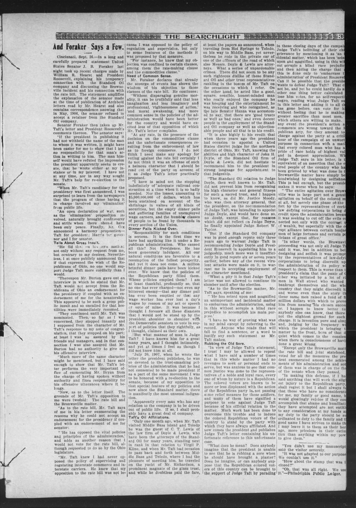The Searchlight (Guthrie, Okla.), No. 545, Ed. 1 Friday, October 2, 1908
                                                
                                                    [Sequence #]: 3 of 16
                                                