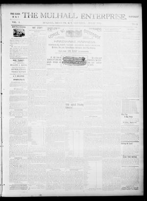 Primary view of The Mulhall Enterprise. (Mulhall, Okla. Terr.), Vol. 3, No. 34, Ed. 1 Saturday, August 22, 1896