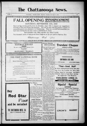 The Chattanooga News. (Chattanooga, Okla.), Vol. 14, Ed. 1 Thursday, September 16, 1920