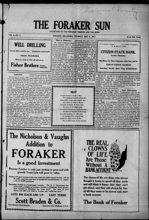 The Foraker Sun (Foraker, Okla.), Vol. 6, No. 2, Ed. 1 Thursday, May 4, 1911