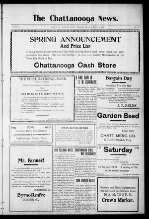 The Chattanooga News. (Chattanooga, Okla.), Vol. 17, No. 3, Ed. 1 Thursday, March 16, 1922