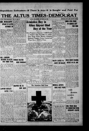 The Altus Times-Democrat (Altus, Okla.), Vol. 18, No. 44, Ed. 1 Thursday, October 28, 1920