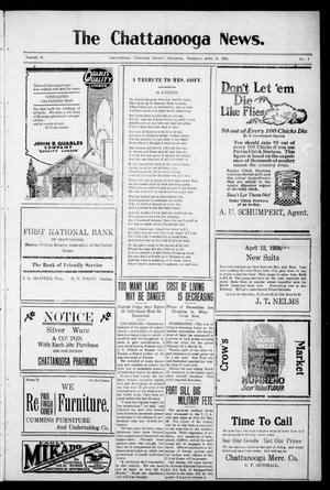 The Chattanooga News. (Chattanooga, Okla.), Vol. 19, No. 7, Ed. 1 Thursday, April 10, 1924