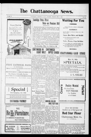 The Chattanooga News. (Chattanooga, Okla.), Vol. 19, No. 11, Ed. 1 Thursday, May 8, 1924