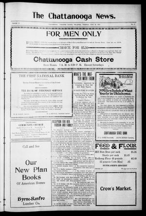 Primary view of object titled 'The Chattanooga News. (Chattanooga, Okla.), Vol. 16, No. 17, Ed. 1 Thursday, June 23, 1921'.