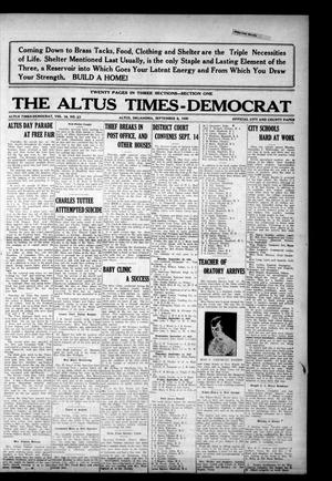 The Altus Times-Democrat (Altus, Okla.), Vol. 18, No. 37, Ed. 1 Thursday, September 9, 1920