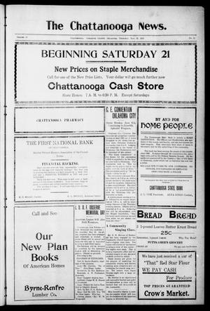 The Chattanooga News. (Chattanooga, Okla.), Vol. 16, No. 13, Ed. 1 Thursday, May 26, 1921