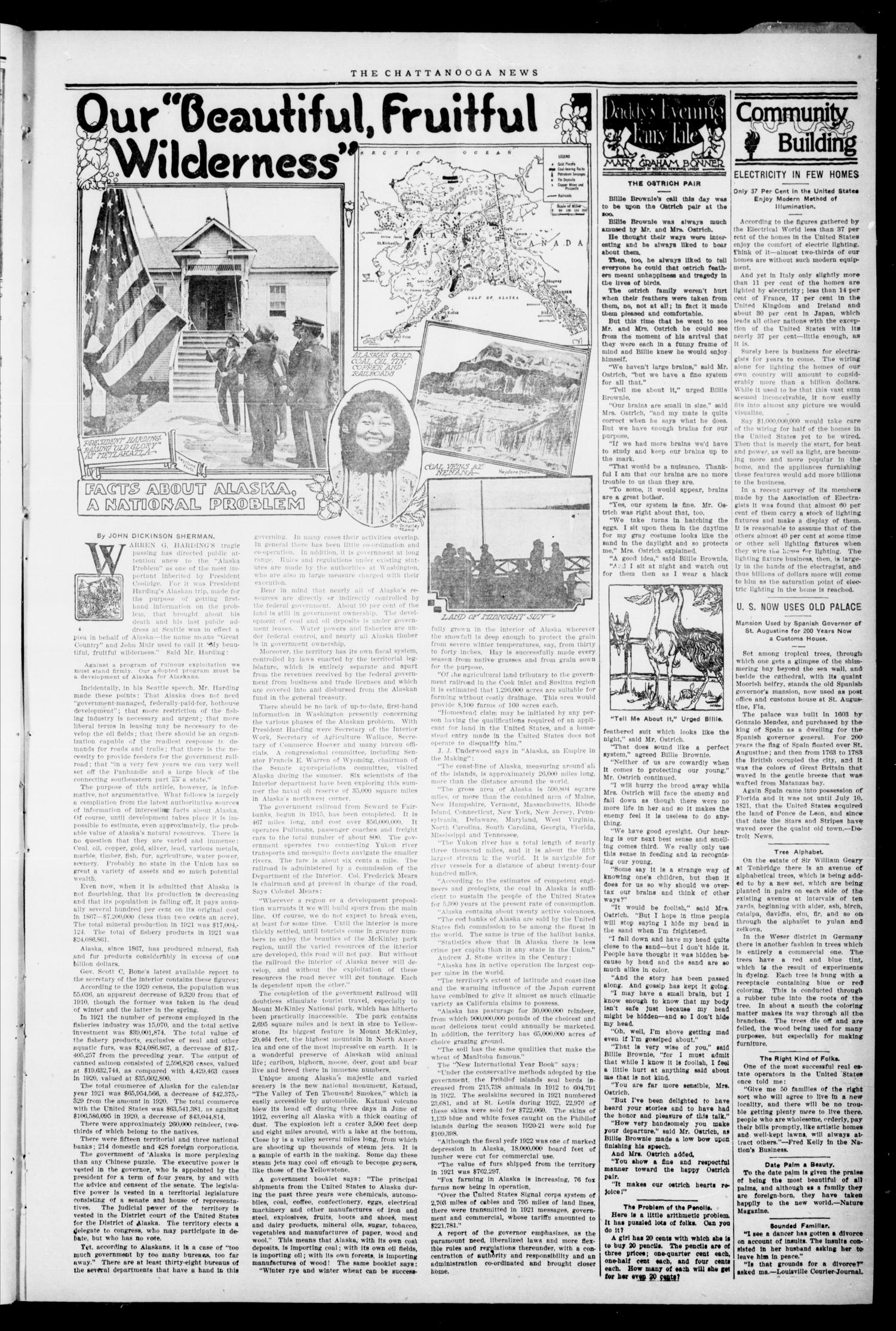 The Chattanooga News. (Chattanooga, Okla.), Vol. 18, No. 32, Ed. 1 Thursday, October 4, 1923
                                                
                                                    [Sequence #]: 3 of 6
                                                