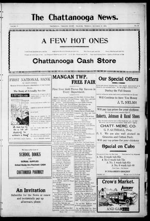 The Chattanooga News. (Chattanooga, Okla.), Vol. 17, No. 29, Ed. 1 Thursday, September 14, 1922