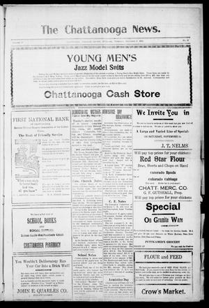 The Chattanooga News. (Chattanooga, Okla.), Vol. 17, No. 37, Ed. 1 Thursday, November 9, 1922
