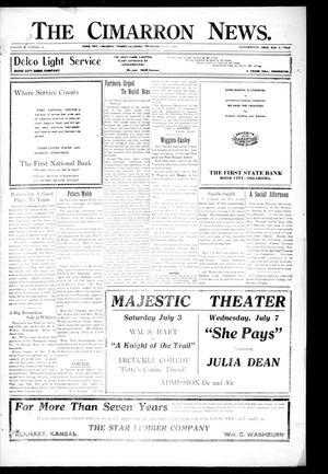 The Cimarron News. (Boise City, Okla.), Vol. 21, No. 48, Ed. 1 Thursday, July 1, 1920