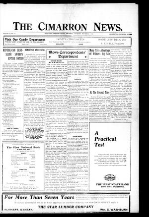 The Cimarron News. (Boise City, Okla.), Vol. 23, No. 13, Ed. 1 Thursday, November 4, 1920