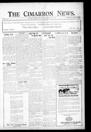 The Cimarron News. (Boise City, Okla.), Vol. 23, No. 47, Ed. 1 Thursday, June 23, 1921
