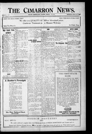 The Cimarron News. (Boise City, Okla.), Vol. 24, No. 17, Ed. 1 Thursday, November 24, 1921