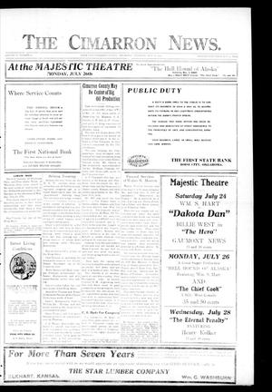 The Cimarron News. (Boise City, Okla.), Vol. 21, No. 51, Ed. 1 Thursday, July 22, 1920