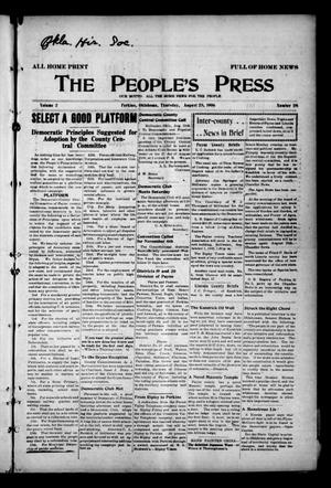 The People's Press (Perkins, Okla.), Vol. 2, No. 28, Ed. 1 Thursday, August 23, 1906