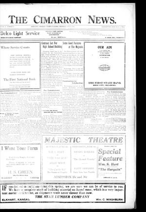 The Cimarron News. (Boise City, Okla.), Vol. 21, No. 44, Ed. 1 Thursday, June 3, 1920