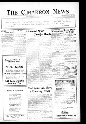 The Cimarron News. (Boise City, Okla.), Vol. 23, No. 37, Ed. 1 Thursday, April 14, 1921