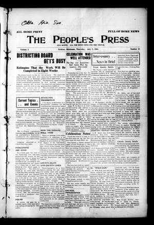 The People's Press (Perkins, Okla.), Vol. 2, No. 21, Ed. 1 Thursday, July 5, 1906