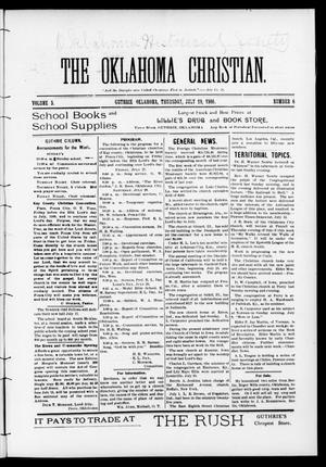 The Oklahoma Christian. (Guthrie, Okla.), Vol. 5, No. 6, Ed. 1 Thursday, July 19, 1900
