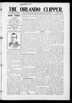 The Orlando Clipper. (Orlando, Okla.), Vol. 3, No. 12, Ed. 1 Friday, February 12, 1909