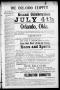 Newspaper: The Orlando Clipper (Orlando, Okla.), Vol. 5, No. 31, Ed. 1 Friday, J…