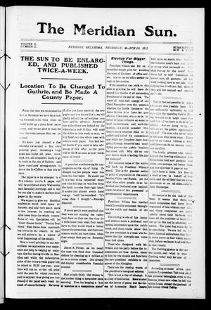 The Meridian Sun (Meridian, Okla.), Vol. 2, No. 17, Ed. 1 Thursday, March 20, 1913