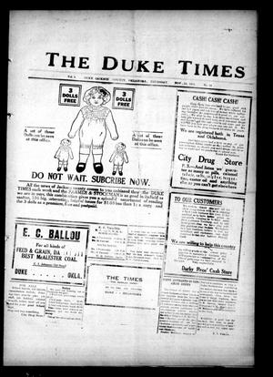 The Duke Times (Duke, Okla.), Vol. 6, No. 21, Ed. 1 Thursday, November 13, 1913