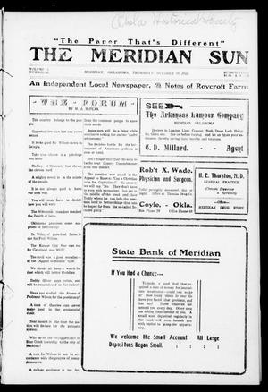 The Meridian Sun (Meridian, Okla.), Vol. 1, No. 46, Ed. 1 Thursday, October 10, 1912