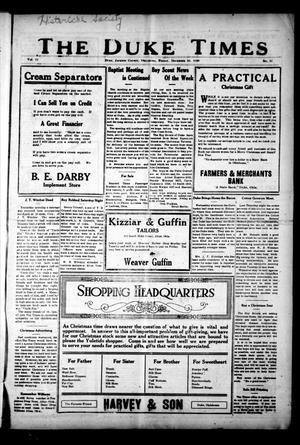 The Duke Times (Duke, Okla.), Vol. 11, No. 37, Ed. 1 Friday, December 10, 1920