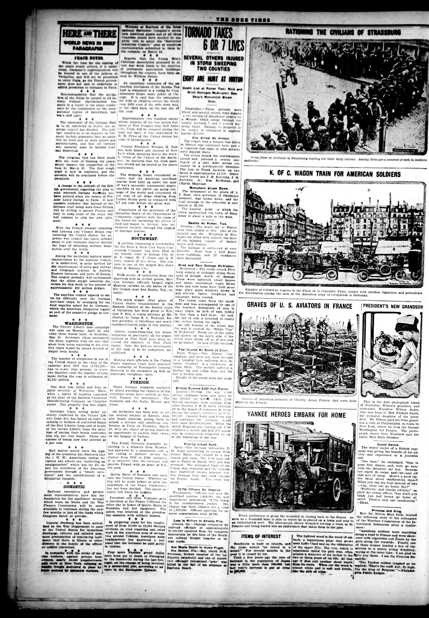 The Duke Times (Duke, Okla.), Vol. 10, No. 38, Ed. 1 Friday, March 21, 1919
                                                
                                                    [Sequence #]: 4 of 8
                                                