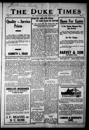 The Duke Times (Duke, Okla.), Vol. 11, No. 49, Ed. 1 Friday, March 4, 1921