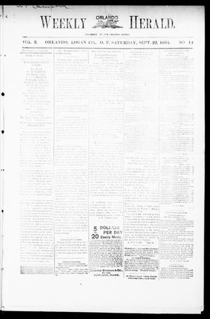Weekly Orlando Herald. (Orlando, Okla. Terr.), Vol. 3, No. 14, Ed. 1 Saturday, September 22, 1894