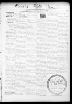 Weekly Orlando Herald. (Orlando, Okla.), Vol. 8, No. 12, Ed. 1 Thursday, August 24, 1899