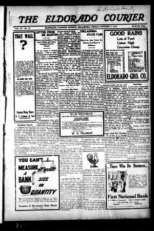 The Eldorado Courier (Eldorado, Okla.), Vol. 11, No. 12, Ed. 1 Saturday, October 4, 1919