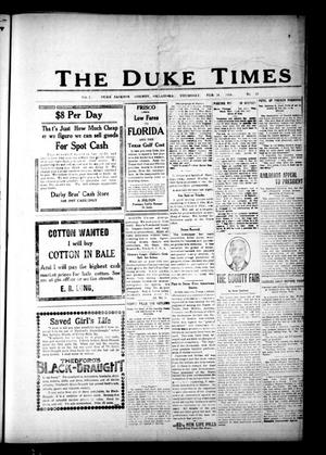 The Duke Times (Duke, Okla.), Vol. 7, No. 37, Ed. 1 Thursday, February 18, 1915