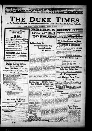 The Duke Times (Duke, Okla.), Vol. 5, No. 32, Ed. 1 Friday, January 10, 1913