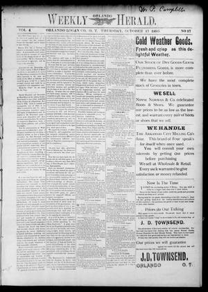 Weekly Orlando Herald. (Orlando, Okla. Terr.), Vol. 4, No. 17, Ed. 1 Thursday, October 17, 1895
