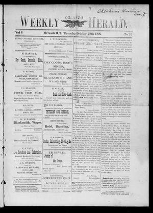 Weekly Orlando Herald. (Orlando, Okla. Terr.), Vol. 6, No. 20, Ed. 1 Thursday, October 28, 1897