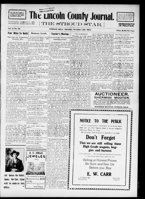 The Lincoln County Journal. The Stroud Star. (Stroud, Okla.), Vol. 2, No. 36, Ed. 1 Thursday, November 14, 1907