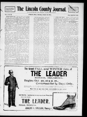 The Lincoln County Journal. (Stroud, Okla.), Vol. 1, No. 32, Ed. 1 Thursday, October 18, 1906