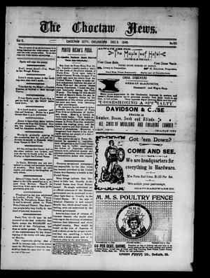The Choctaw News. (Choctaw City, Okla.), Vol. 5, No. 50, Ed. 1 Saturday, December 3, 1898