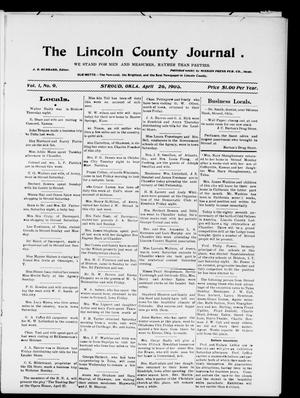 The Lincoln County Journal. (Stroud, Okla.), Vol. 1, No. 9, Ed. 2 Thursday, April 26, 1906