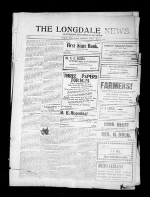 The Longdale News. (Longdale, Okla.), Vol. 8, No. 52, Ed. 1 Friday, May 21, 1909